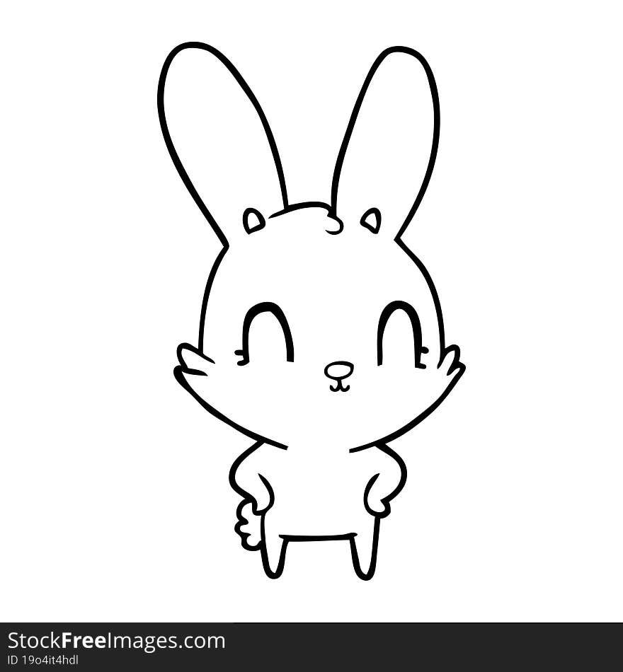 cute cartoon rabbit. cute cartoon rabbit