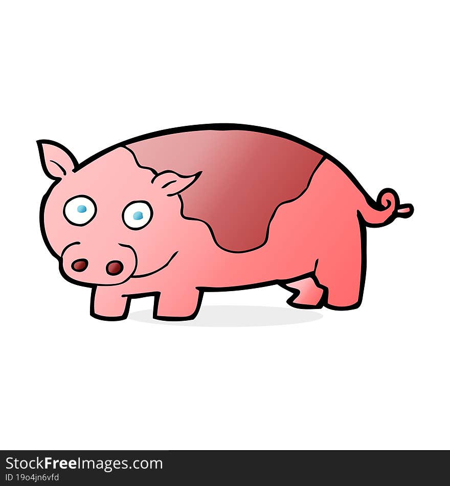 cartoon pig