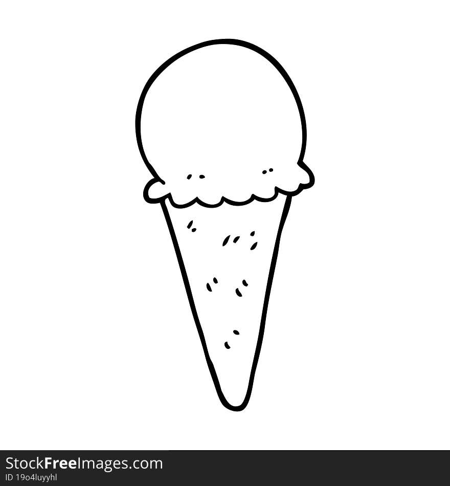 cartoon ice cream