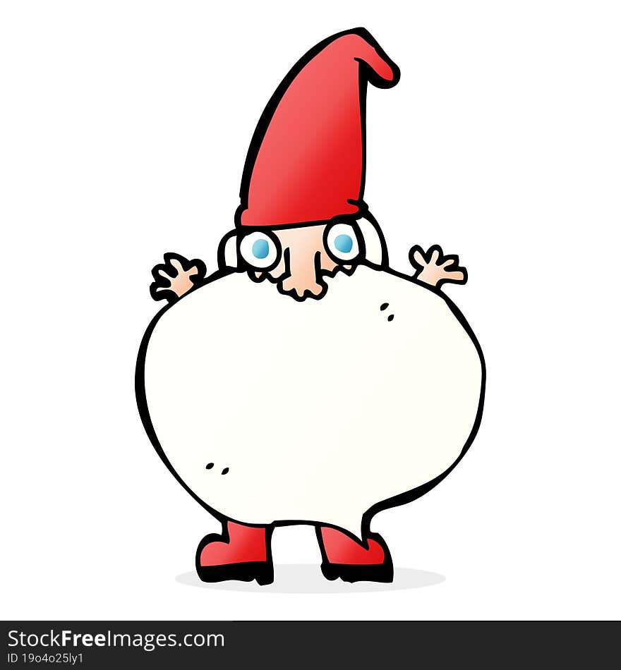 Cartoon Tiny Santa