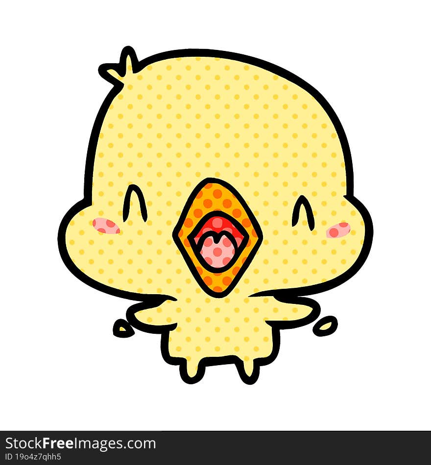 cartoon happy bird. cartoon happy bird