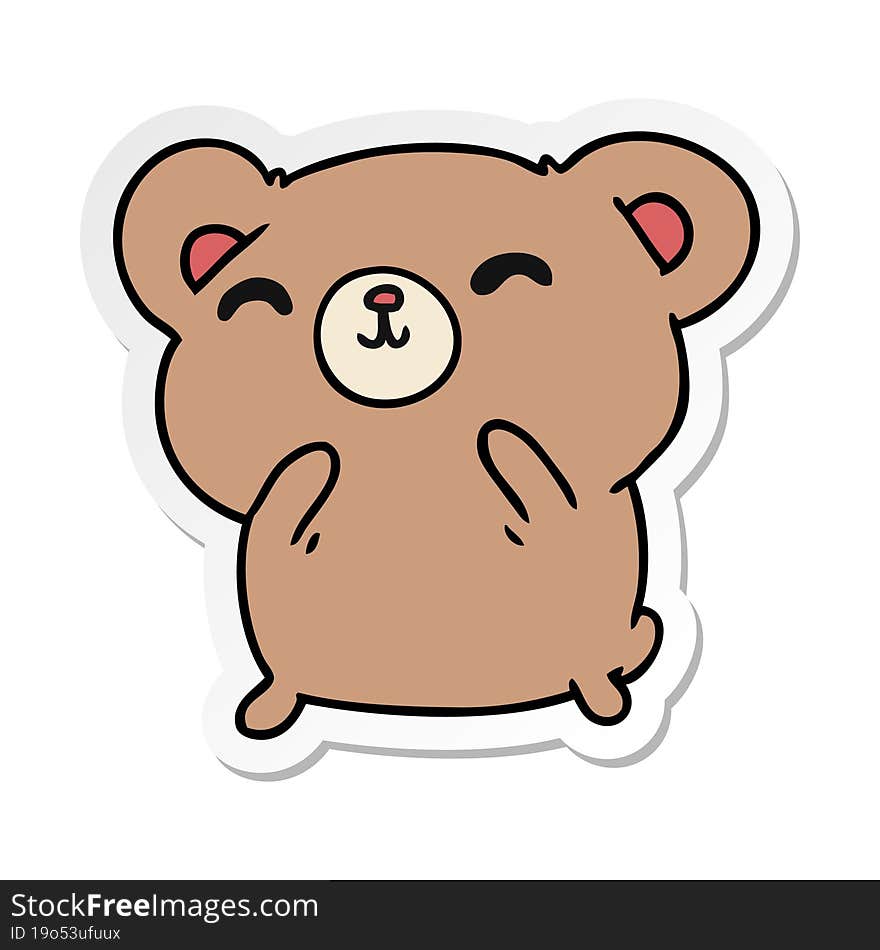 sticker cartoon kawaii cute happy hamster