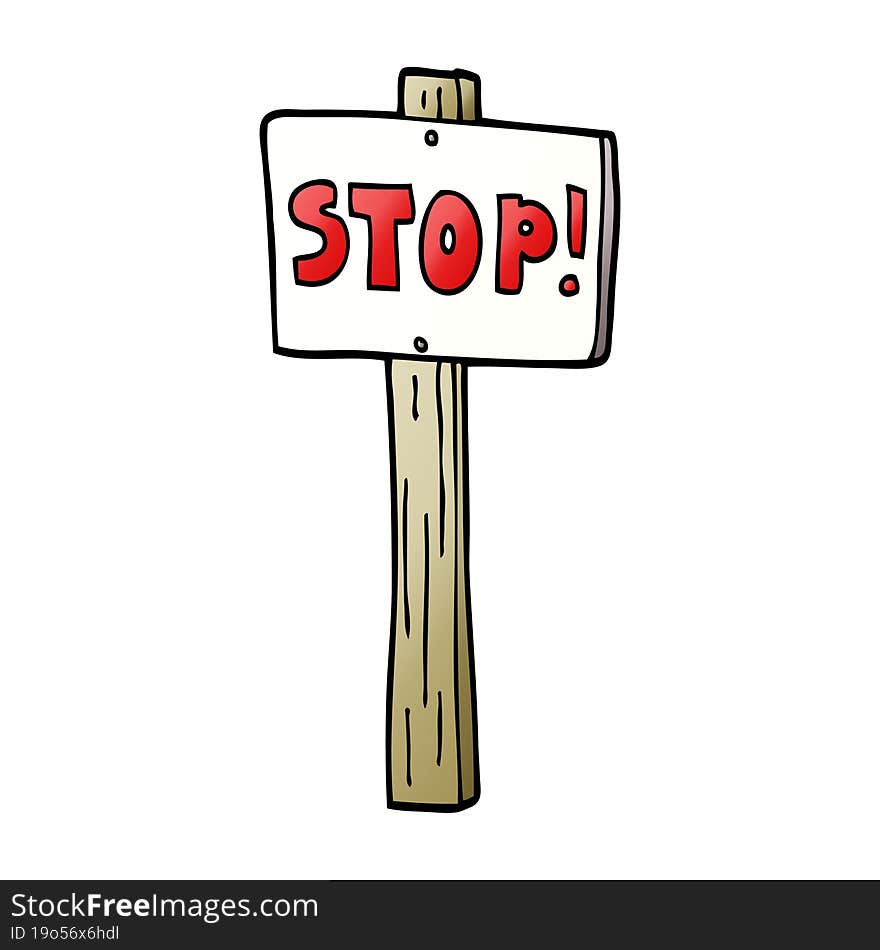 cartoon doodle traffic signs