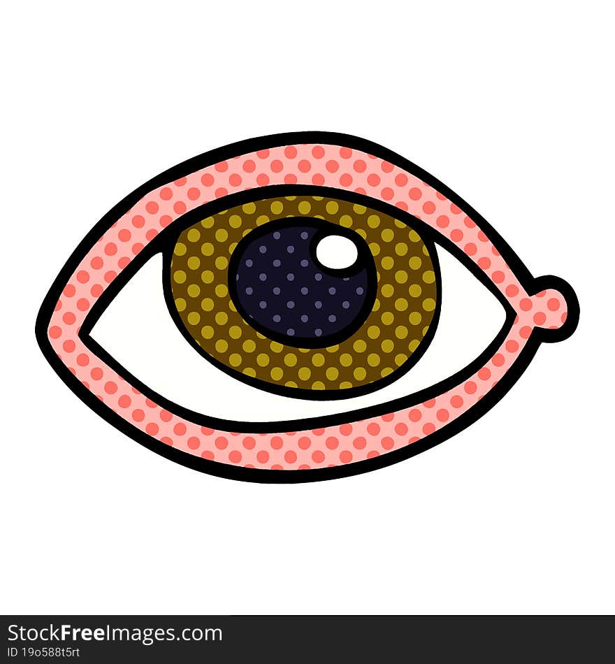 cartoon doodle human eye