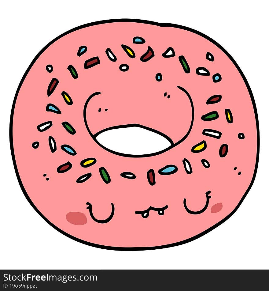 cartoon donut