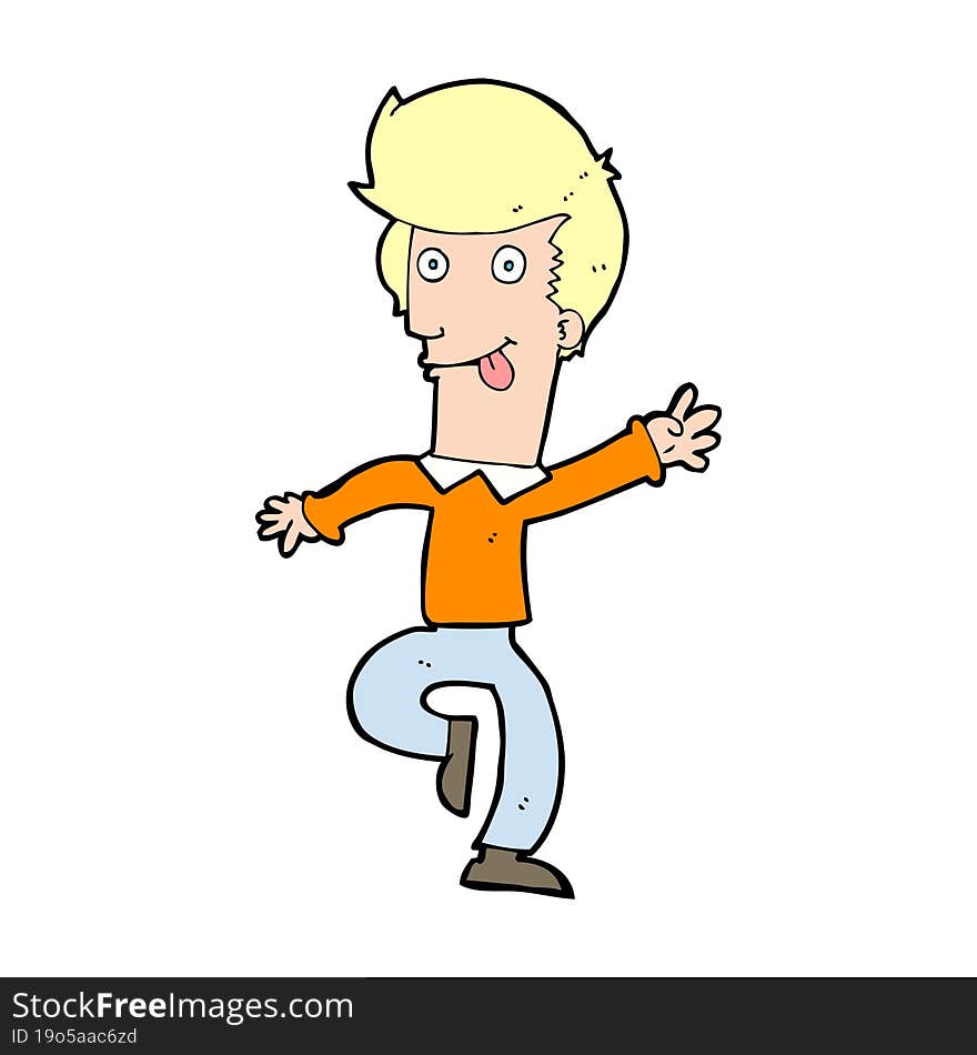 Cartoon Man Dancing