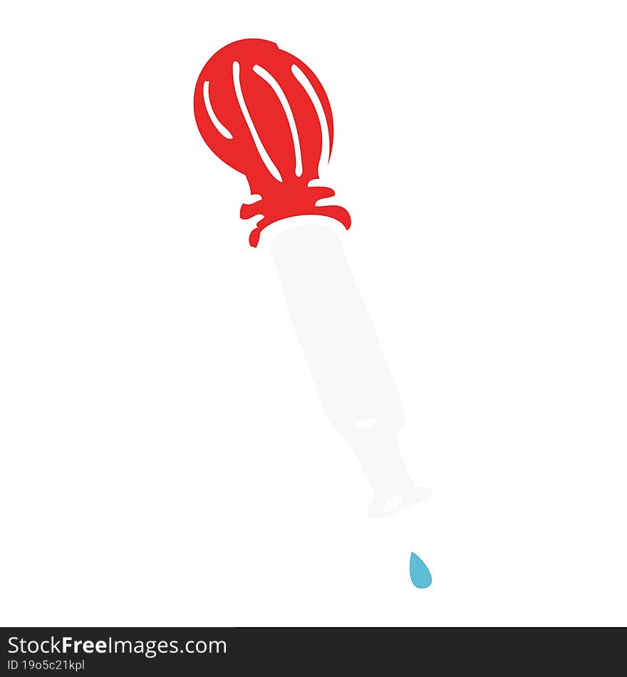 Cartoon Doodle Dripping Pipette