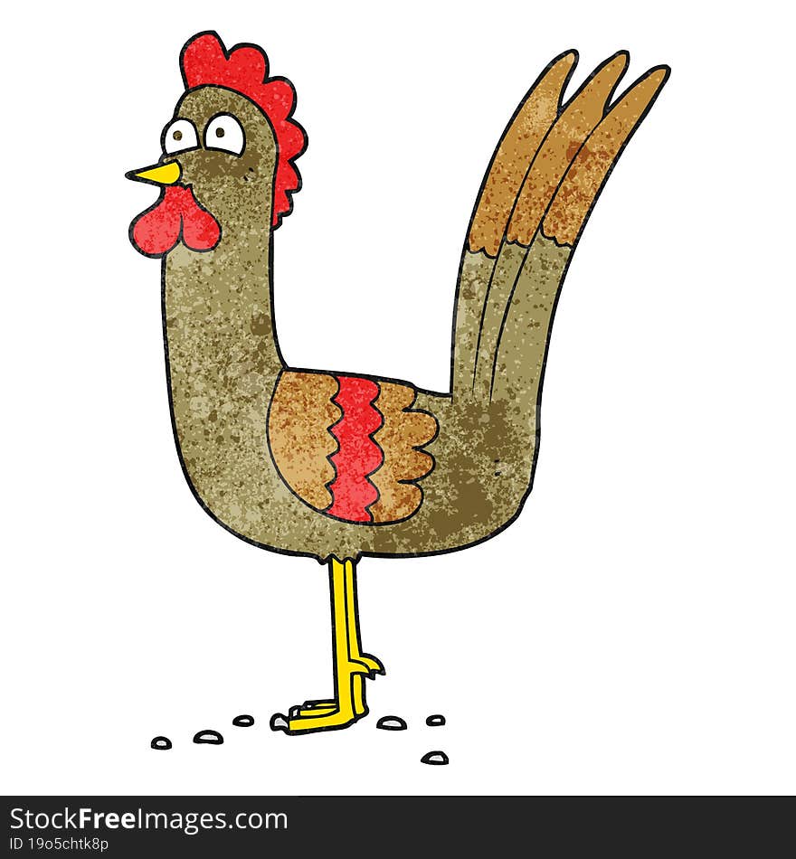 textured cartoon chicken