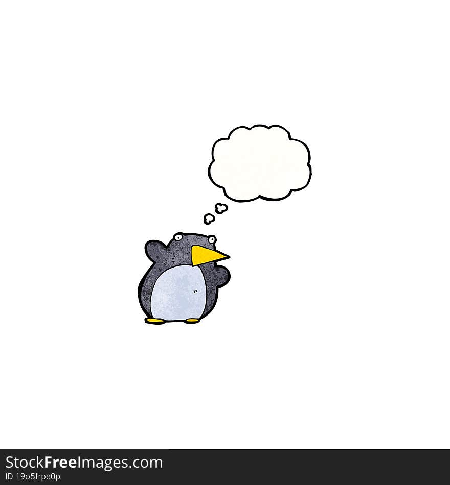 funny cartoon penguin