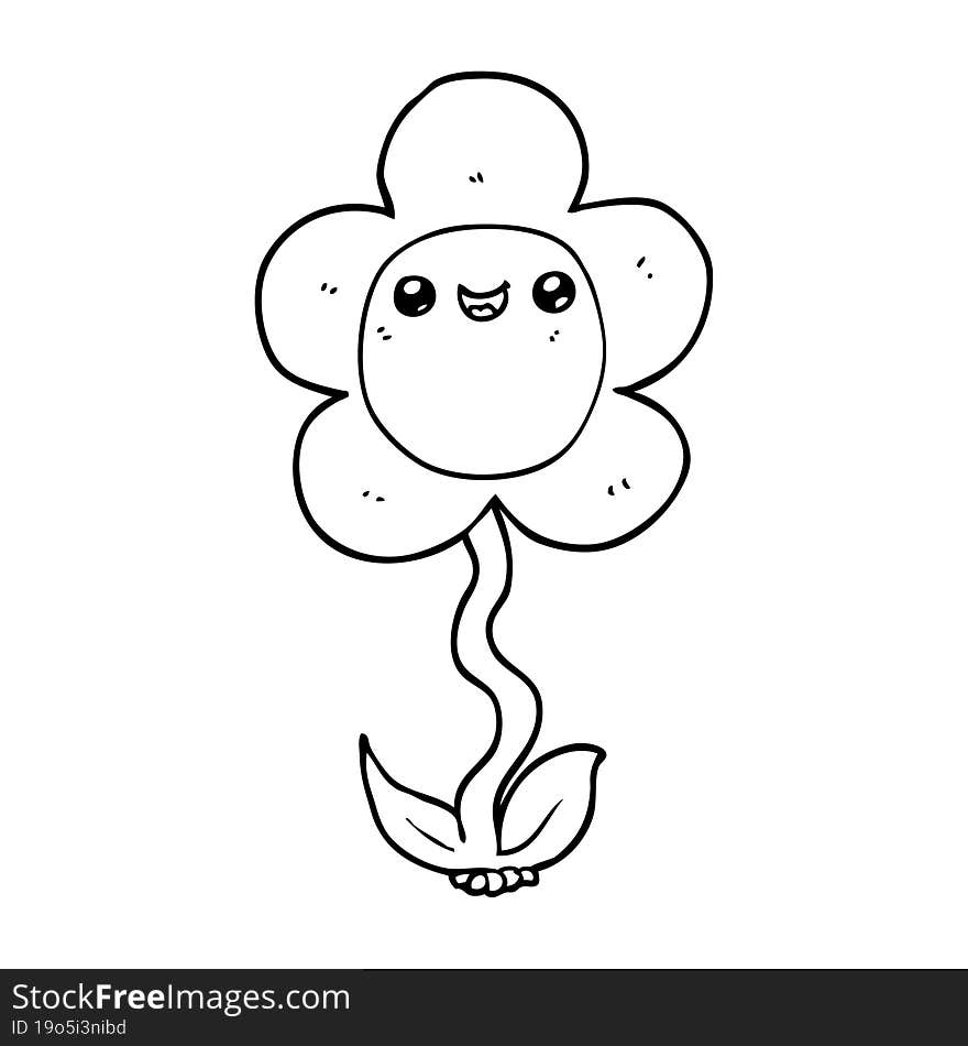 cartoon flower