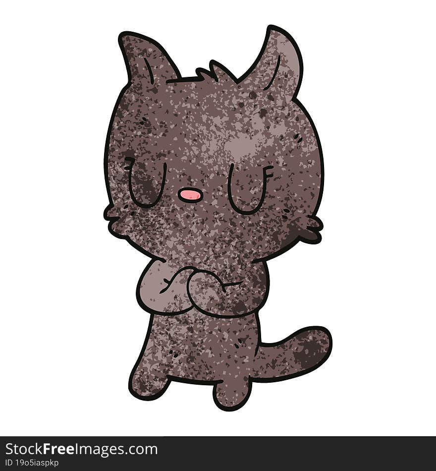 cute cartoon doodle cat