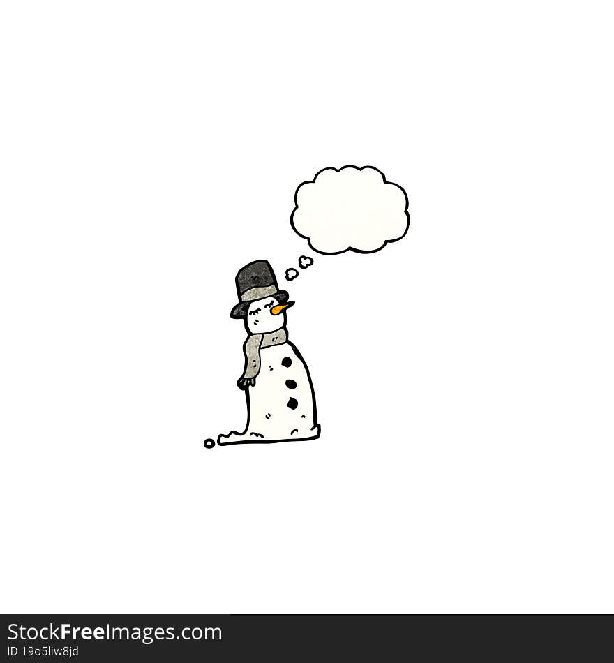 cartoon snowman