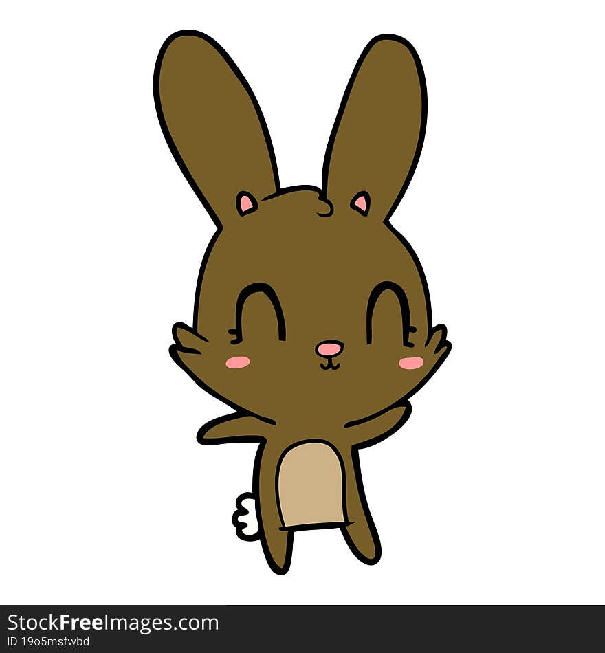 cute cartoon rabbit. cute cartoon rabbit