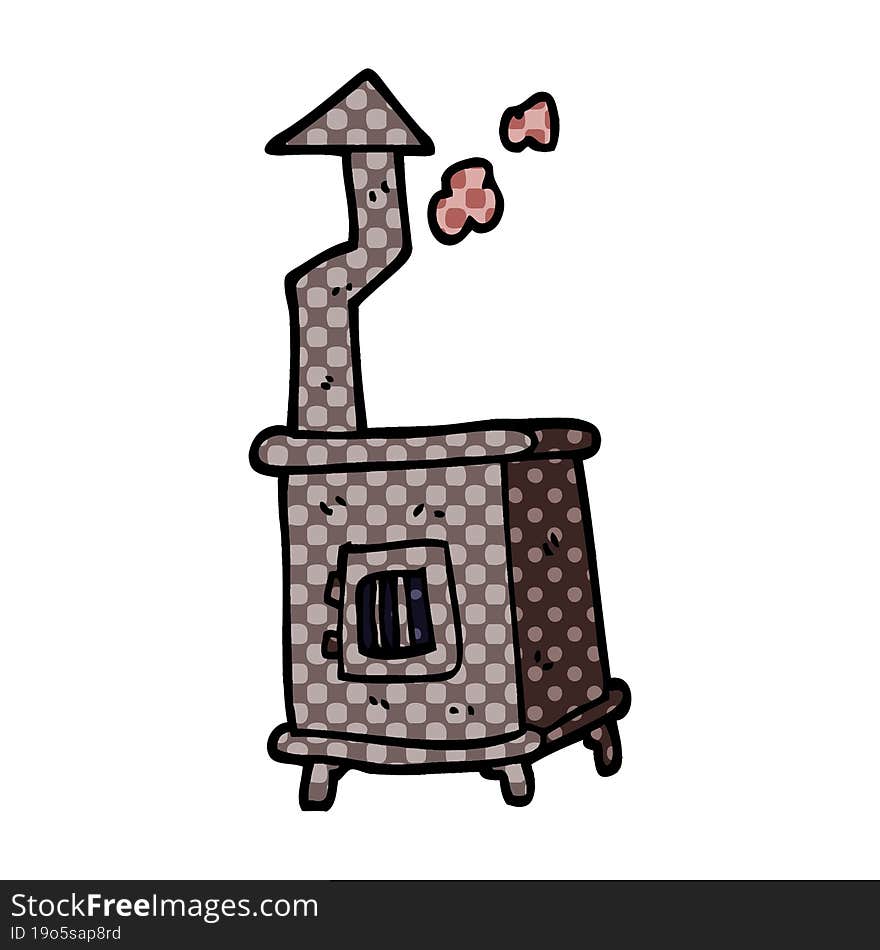 cartoon doodle wood burner