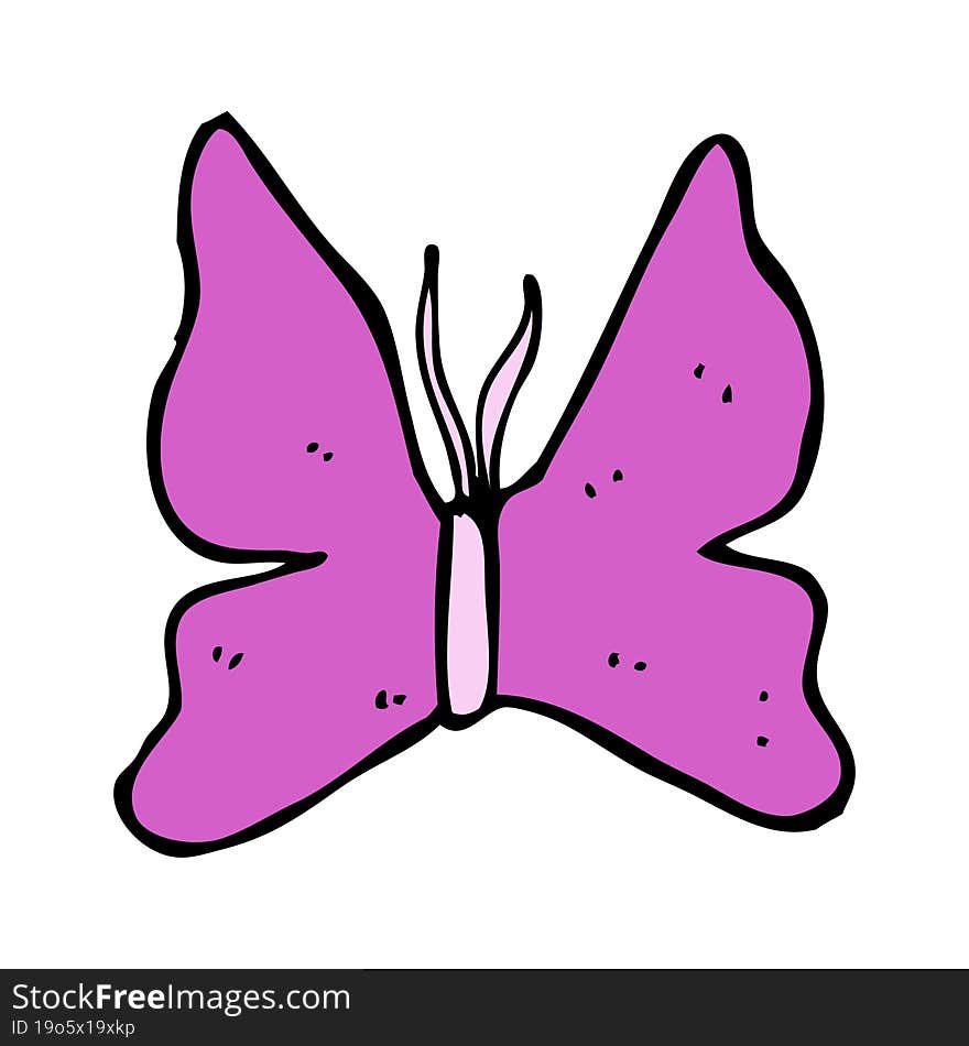 Cartoon Butterfly Symbol