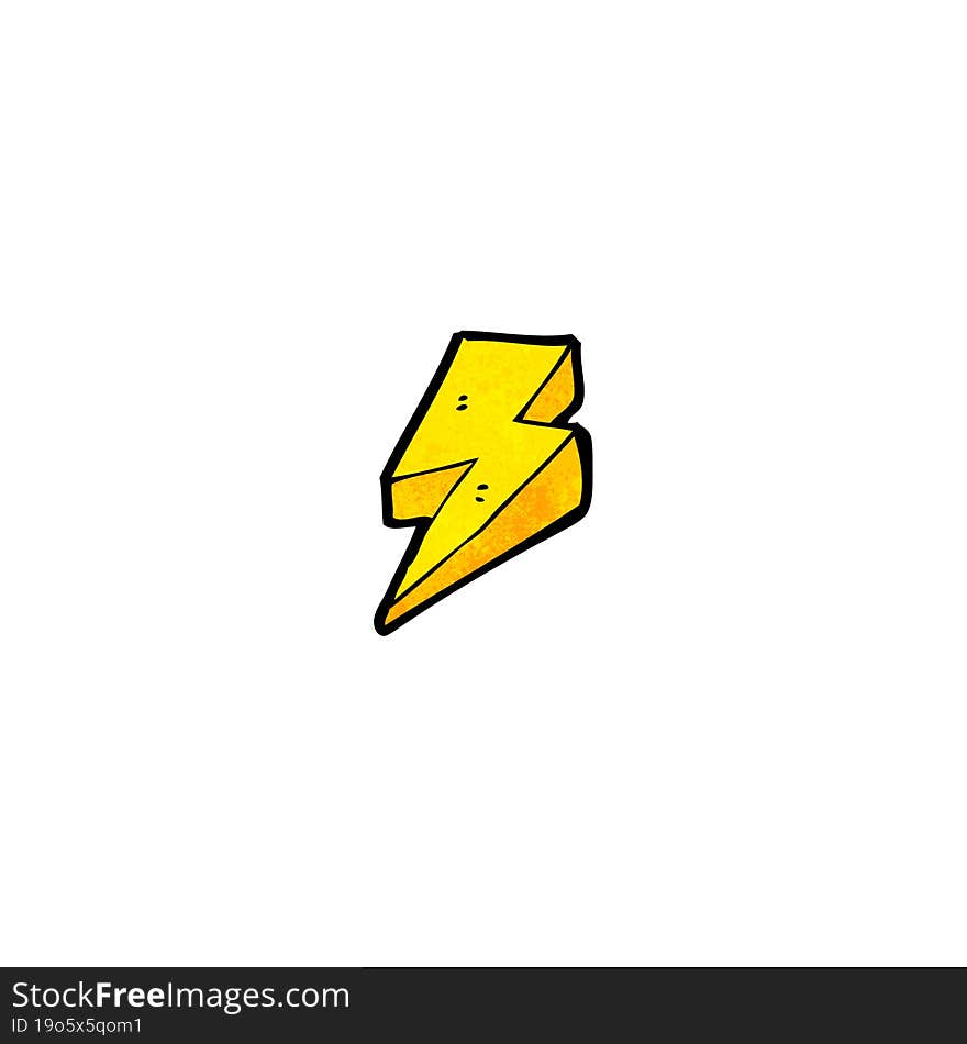 cartoon lightning bolt