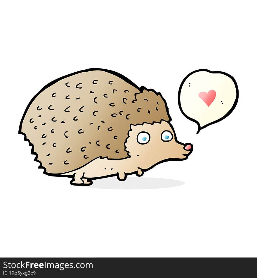 cartoon cute hedgehog