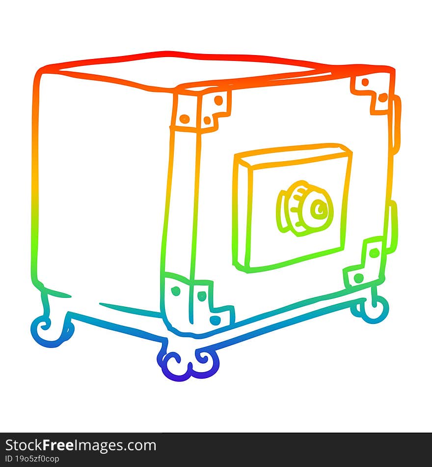 rainbow gradient line drawing cartoon traditional safe