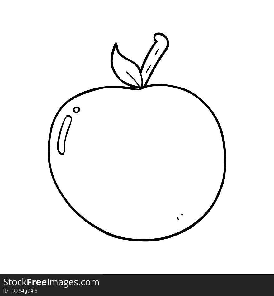 cartoon apple