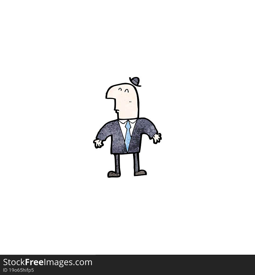 cartoon businessman