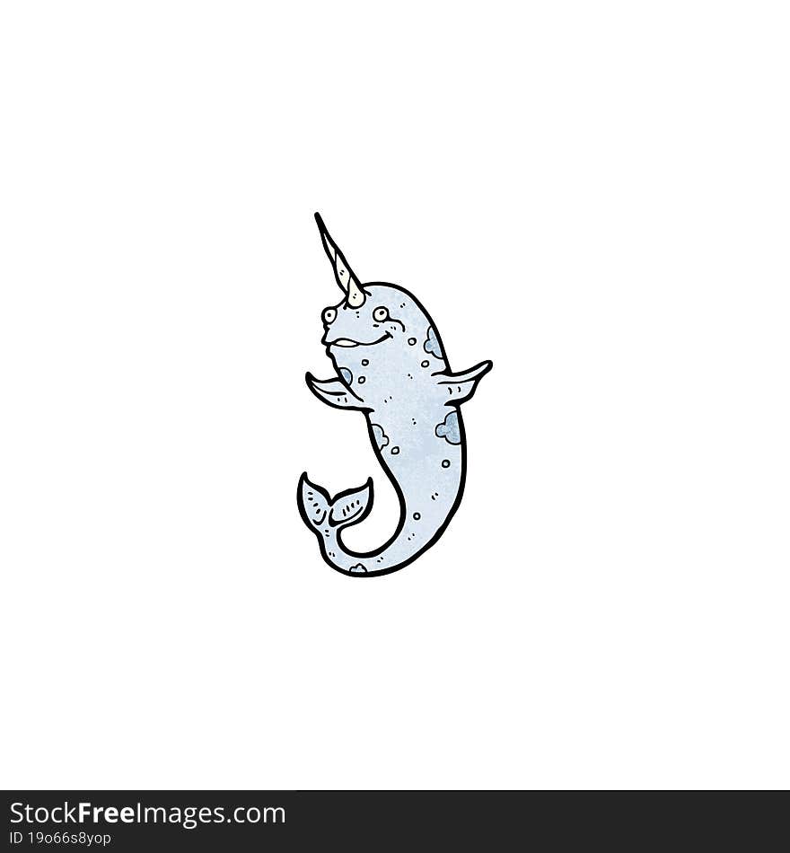 cartoon narwhal