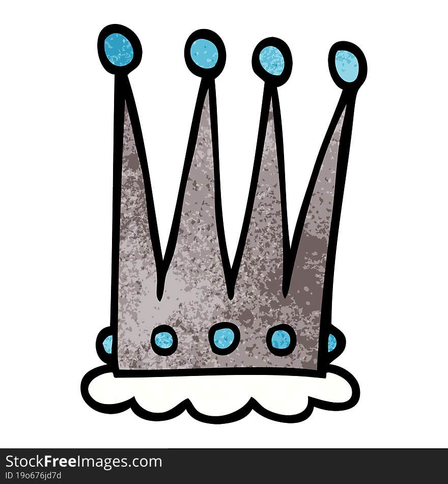 cartoon doodle crown