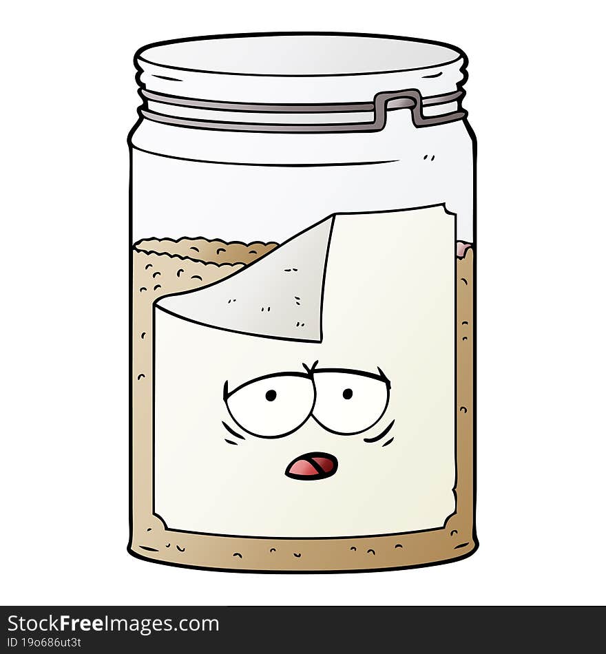 cartoon glass jar. cartoon glass jar