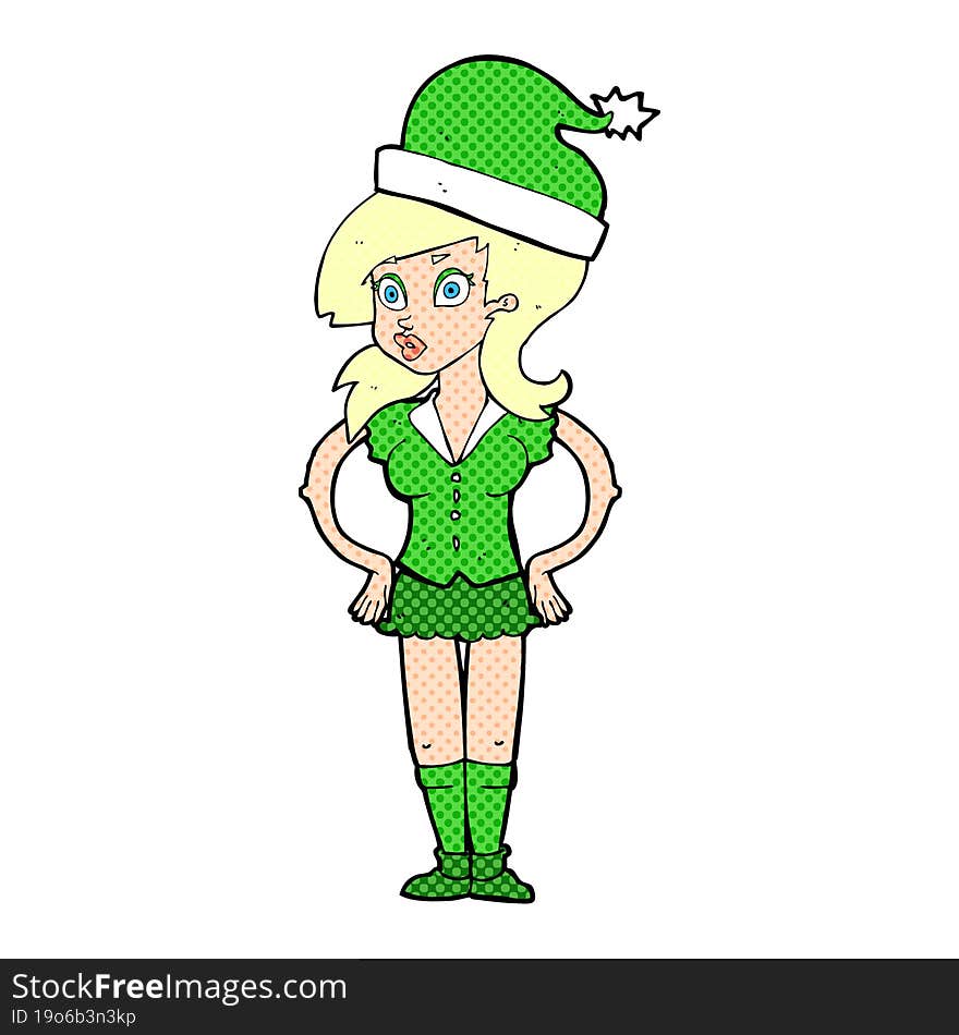 cartoon santa s helper