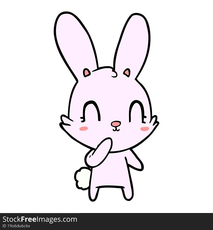 cute cartoon rabbit. cute cartoon rabbit