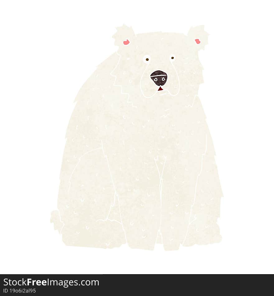 cartoon funny polar bear