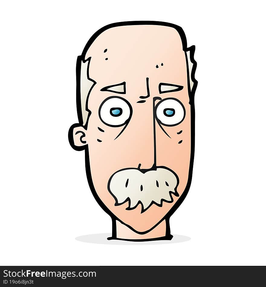 cartoon man with mustache