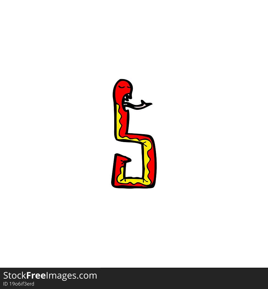 funny cartoon snake