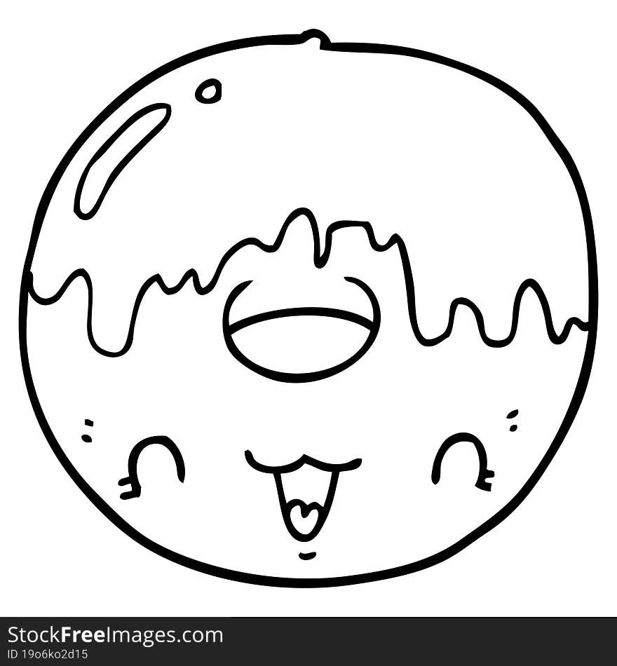 Cute Cartoon Donut