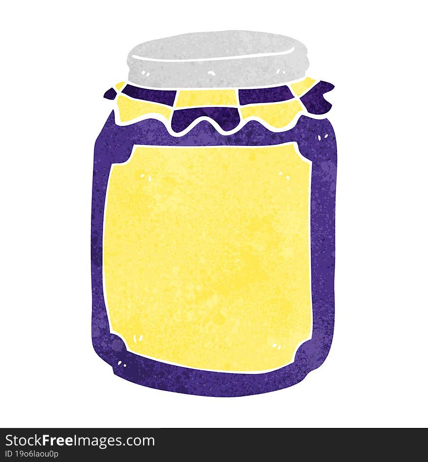 cartoon jar of jam