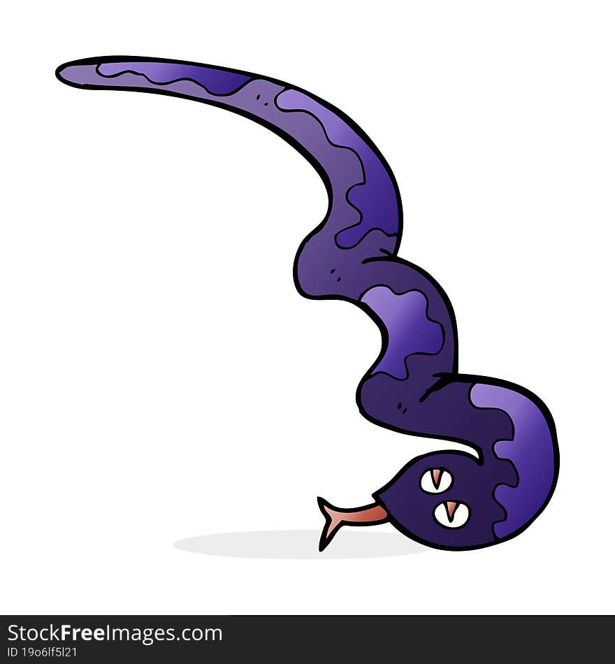 cartoon hissing snake