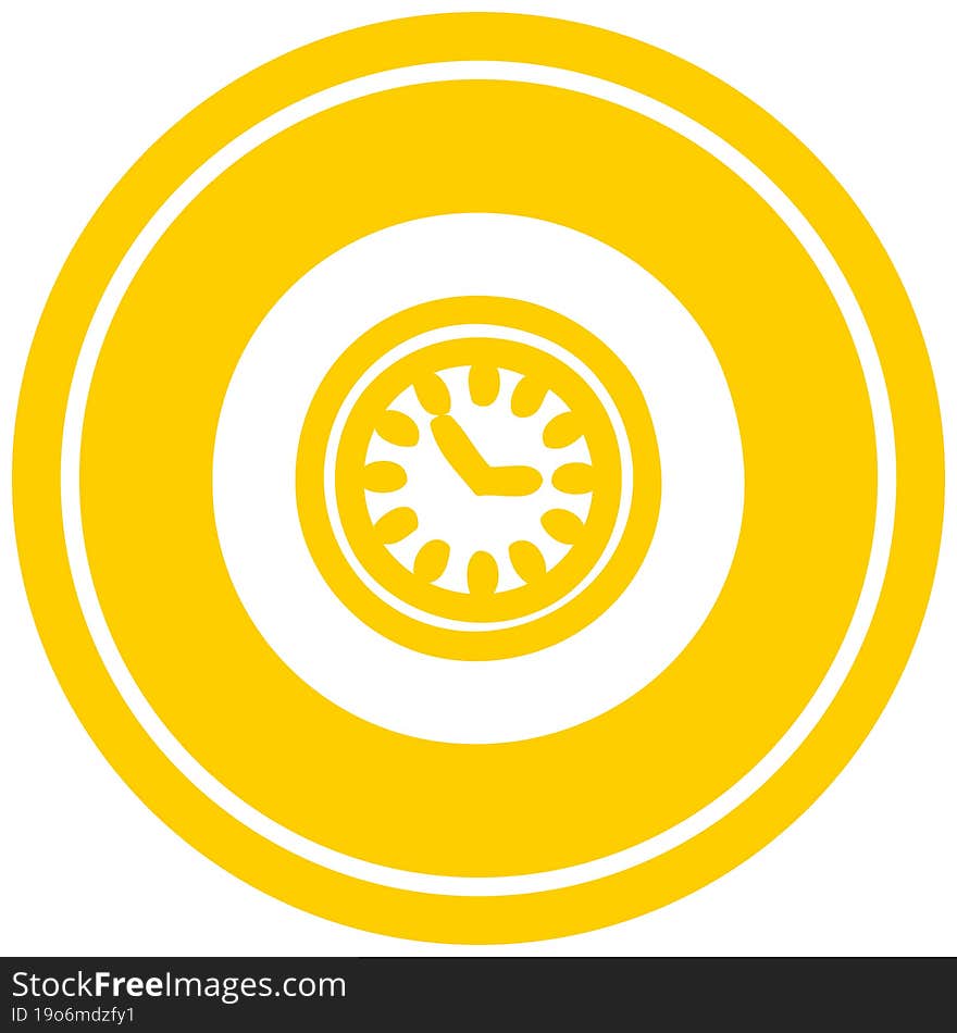 Wall Clock Circular Icon