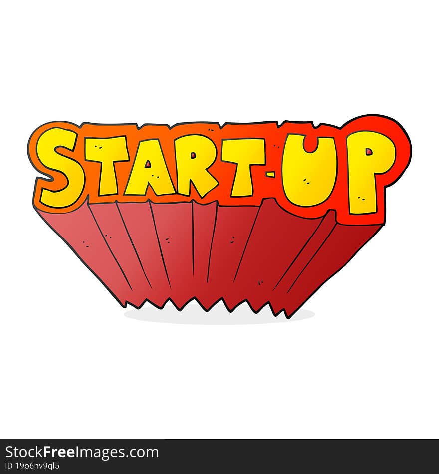 Cartoon Startup Symbol