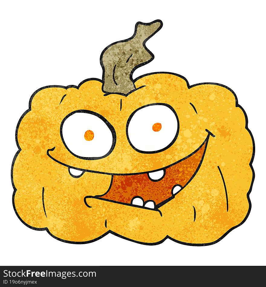 textured cartoon pumpkin