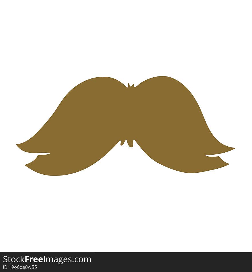 cartoon doodle of a mans moustache