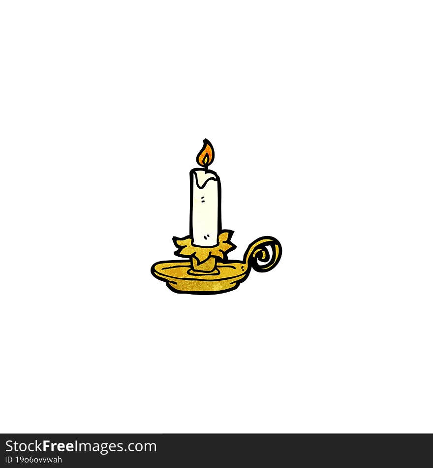 old candle holder cartoon