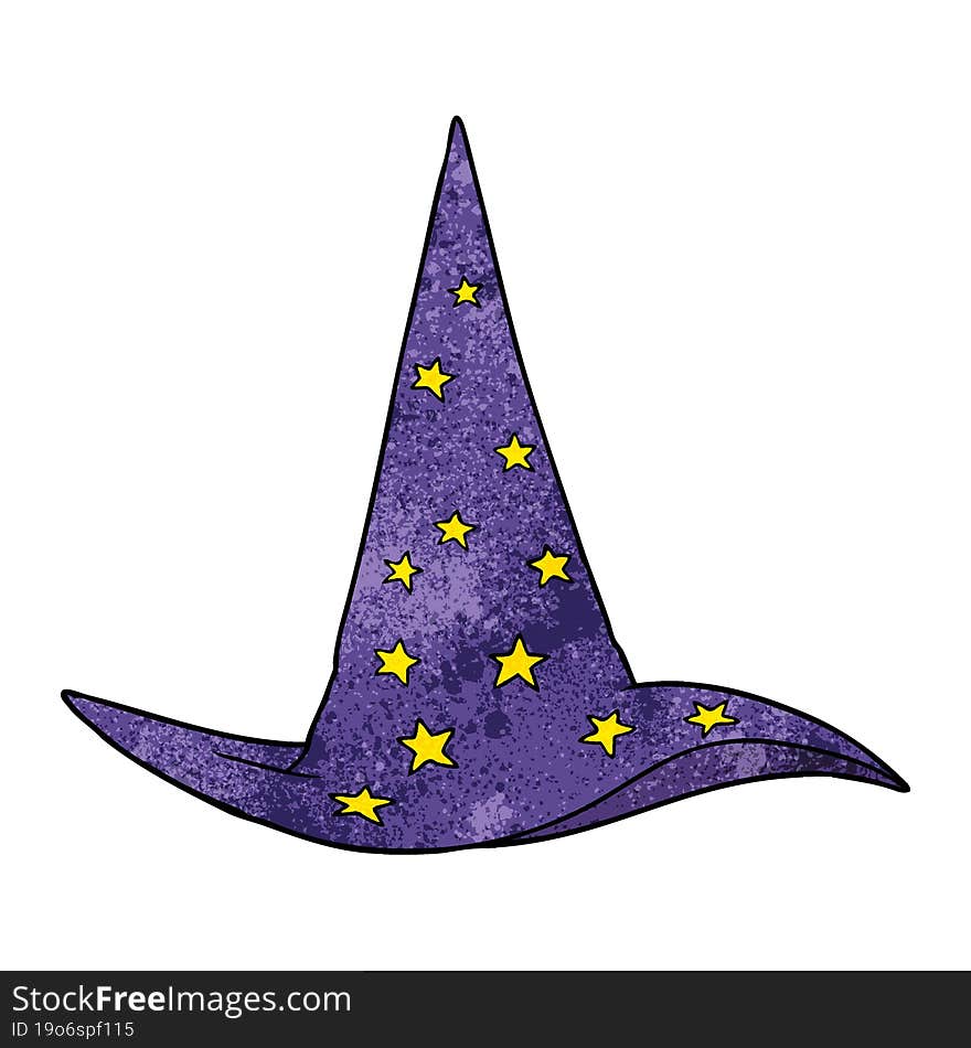 cartoon wizard hat. cartoon wizard hat