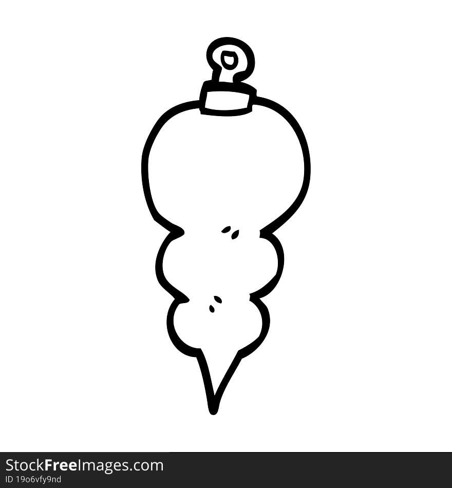 line drawing cartoon xmas decoration