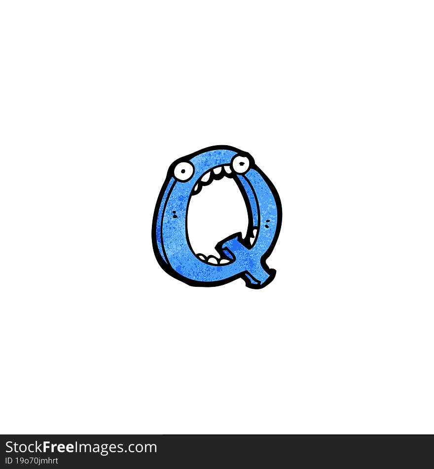 Cartoon Letter Q