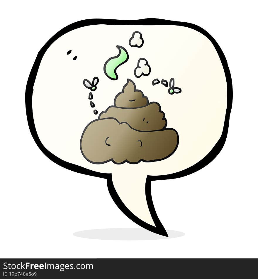 speech bubble cartoon gross poop