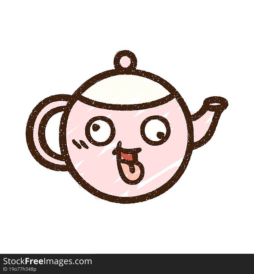 Teapot Chalk Drawing