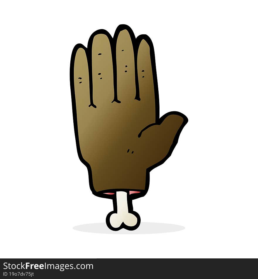 Cartoon Severed Hand