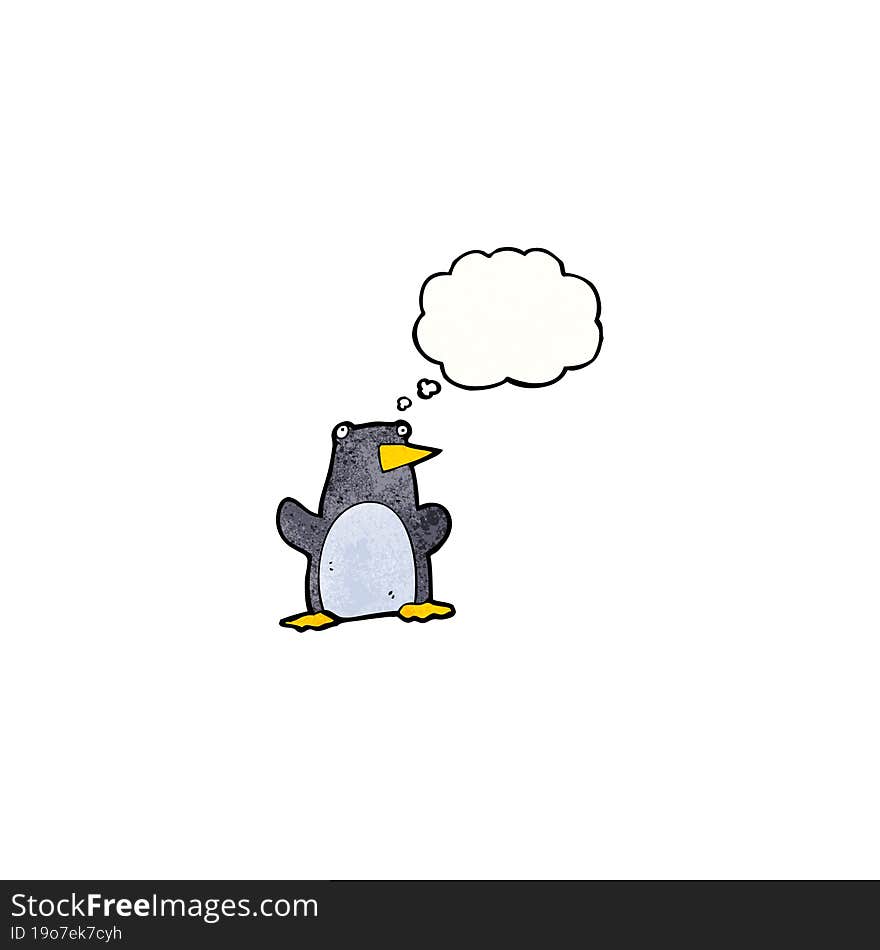 Funny Cartoon Penguin