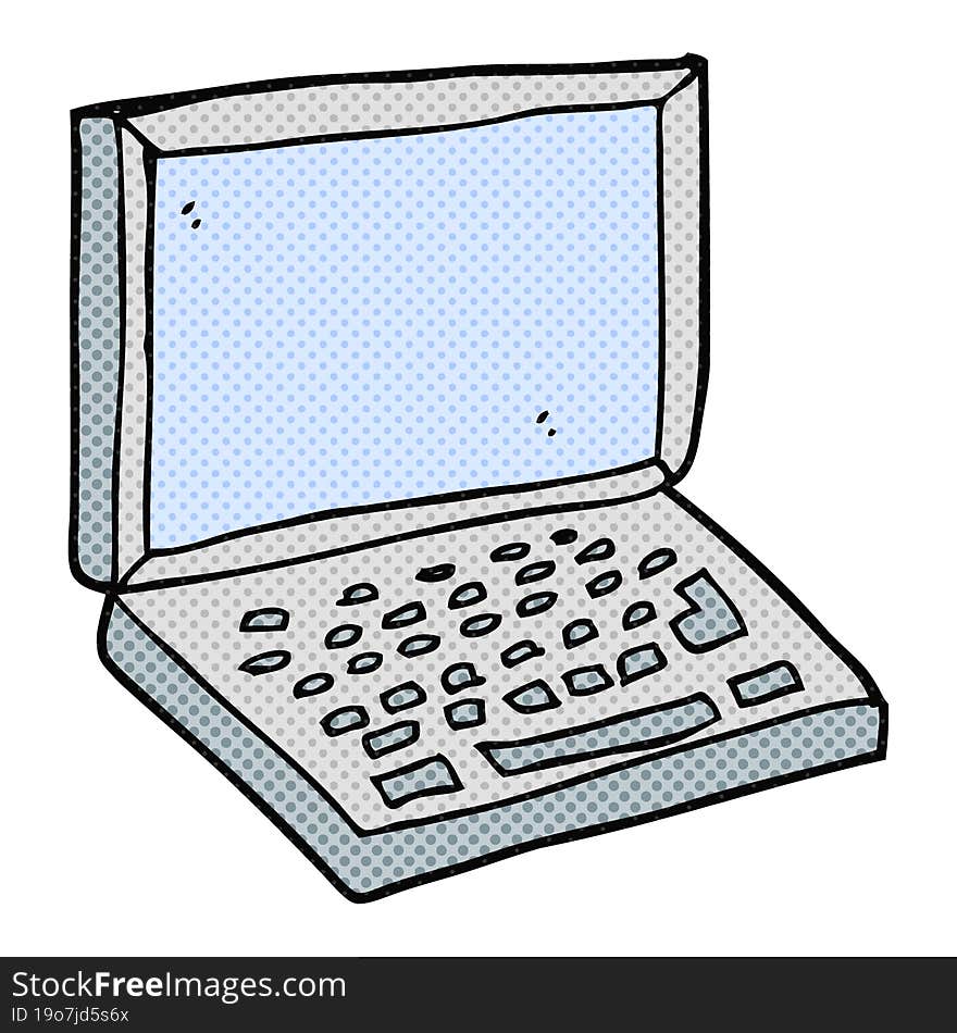 Cartoon Laptop Computer