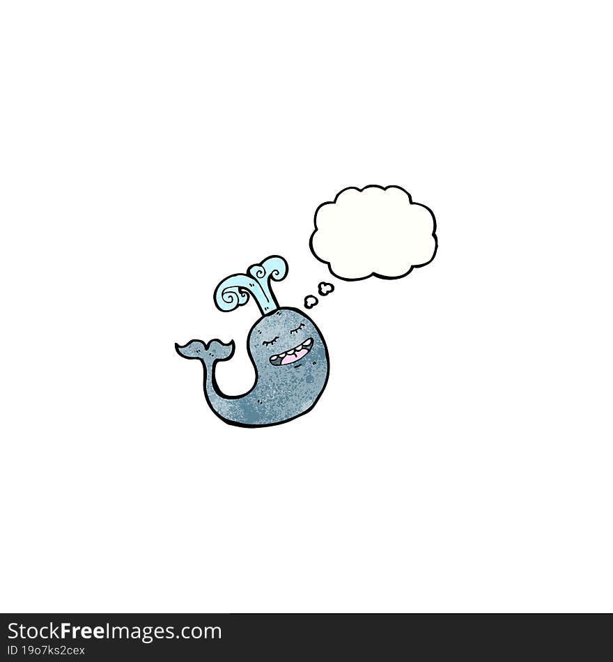 happy cartoon whale