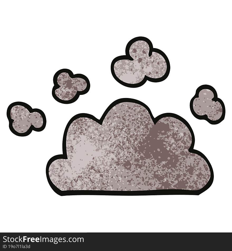 Cartoon Doodle Weather Cloud